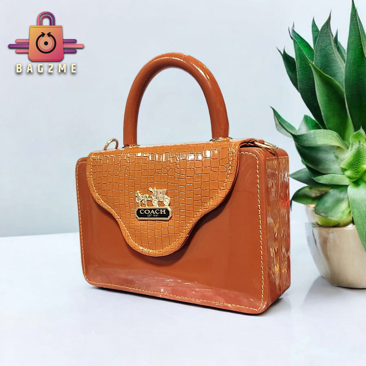 The Luxe Structured Top-Handle Bag