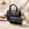 Top Handle Bag and Matching Wallet Set