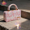 The Aurora Iridescent Top-Handle Box Bag
