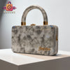The Aurora Iridescent Top-Handle Box Bag